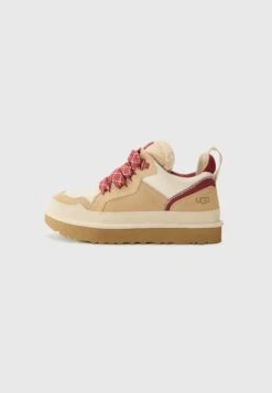 Ugg LOWMEL - Trainers - Driftwood/biking Red
