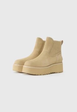 Ugg CITYFUNC UNISEX - Platform Ankle Boots - Mustard Seed -Trade INN 1325479701cd431faa4e063d5fcc6c58