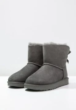 Ugg Mini Bailey Bow - Classic Ankle Boots - Grey -Trade INN 525dc8735edb46f7804c2d07d49bc97e