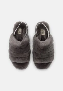 Ugg Fluff Yeah Slide - Slippers - Charcoal -Trade INN 6136d4be5a56437e9809fd5f1315ce87