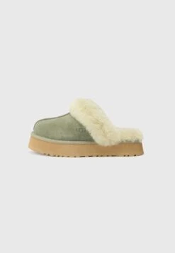 Ugg DISQUETTE - Slippers - Moss Green/muted Brass