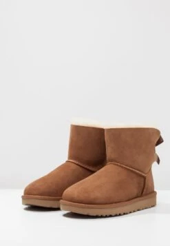Ugg Mini Bailey Bow - Classic Ankle Boots - Chestnut -Trade INN 86f128fd960b443489538f3618573832