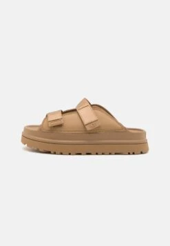 Ugg GOLDENGLOW SLIDE UNISEX - Slippers - Dark Brown