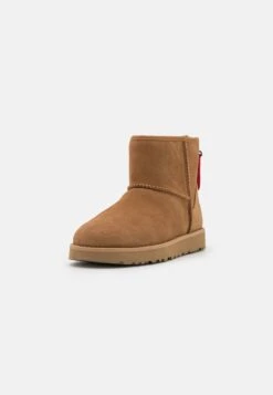 Ugg Classic Mini Logo Zip - Classic Ankle Boots - Chestnut -Trade INN 98e1ec91b2ac4e0d837fdb5762150015