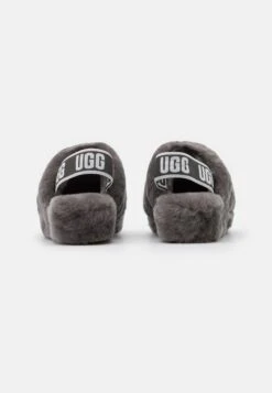 Ugg Fluff Yeah Slide - Slippers - Charcoal -Trade INN a0de1e97267f4abd87b526639f4a6923
