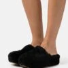 Ugg Fuzz Sugar - Heeled Mules - Black -Trade INN b11e1158f7cf4f1eb715097830c690cc