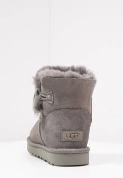 Ugg Mini Bailey Button - Ankle Boots - Grey -Trade INN b8e06829630c4bc4b5c8298b93e83cf1