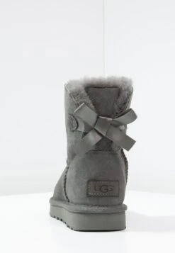 Ugg Mini Bailey Bow - Classic Ankle Boots - Grey -Trade INN f5b569e5d1304ce4b785580800776a57
