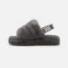 Ugg Fluff Yeah Slide - Sandals - Charcoal -Trade INN fedada2027214a74bd69f14b80a3cbf0